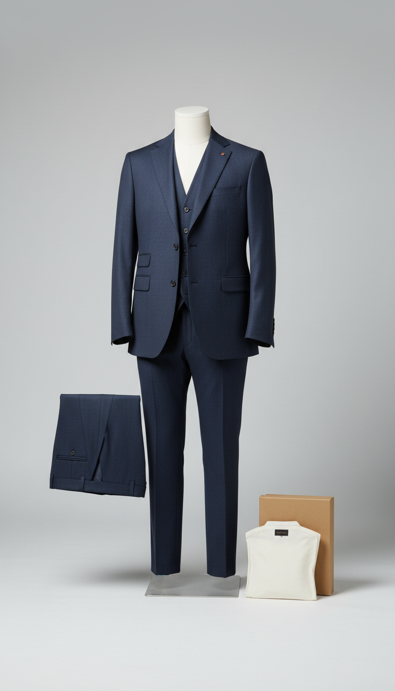 Midnight Navy Wool Suit