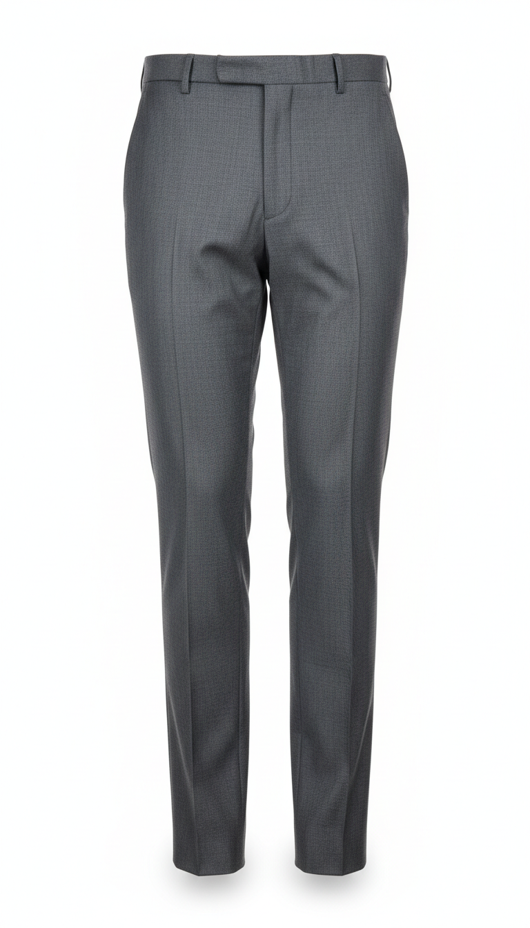 Steel Gray Tailored Trousers